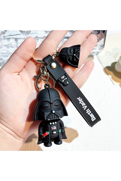 Hot Toys 12 Disney Movie Star Wars Keychain Darth Vader Imperial Stormtrooper Yoda Baby Doll Keyrings Key Hol