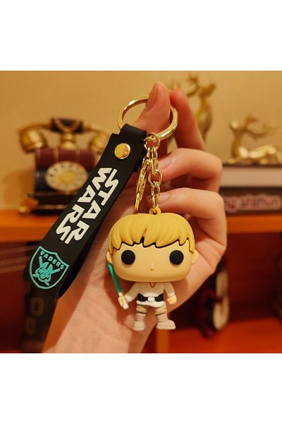 Hot Toys 1 Disney Movie Star Wars Keychain Darth Vader Imperial Stormtrooper Yoda Baby Doll Keyrings Key Hol.