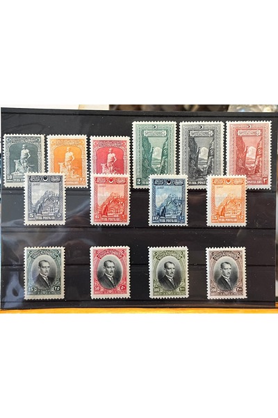 tayfuntufan 1926 DAMGASIZ ŞARNİYERLİ LONDRA BASKISI POSTA PULLARI SERİ