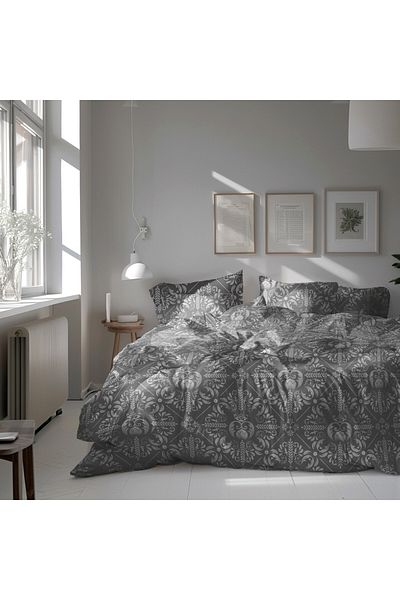 Bedora Double bed linen, King Size, Wol, TC200, 4 pieces, 200x220 cm, satin cotton, multicolor