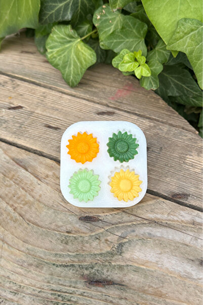 rufus concept Jerbera Çiçeği Dörtlü Mum Kalıbı (SİLİKON) (1 ADET)