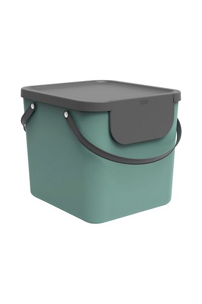Rotho Selective waste bin 40L, green, Albula