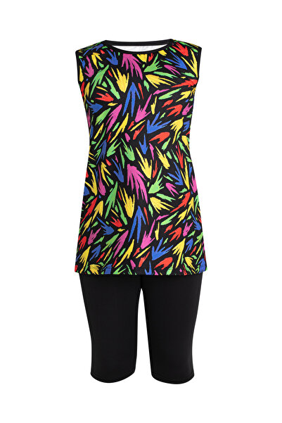 SEBOTEKS Girls' Sleeveless Tights Swimsuit Sb3504