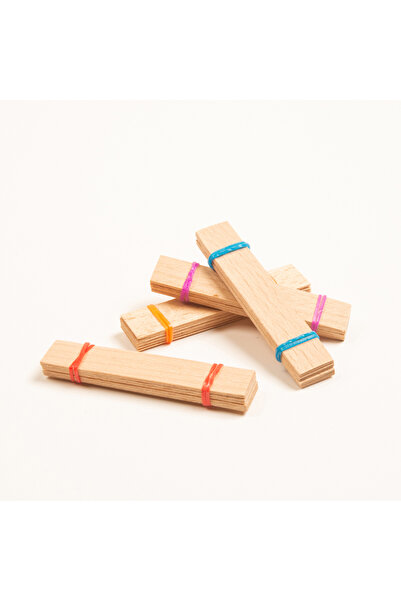 rufus concept Ahşap Mum Fitili 40 Adet ( 15mm X 75mm X 0,5mm )