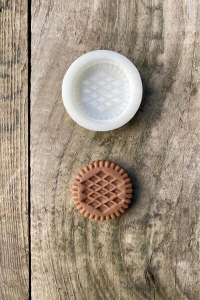 rufus concept Negro Bisküvi Tekli Mum Kalıbı (SİLİKON) (1 ADET)