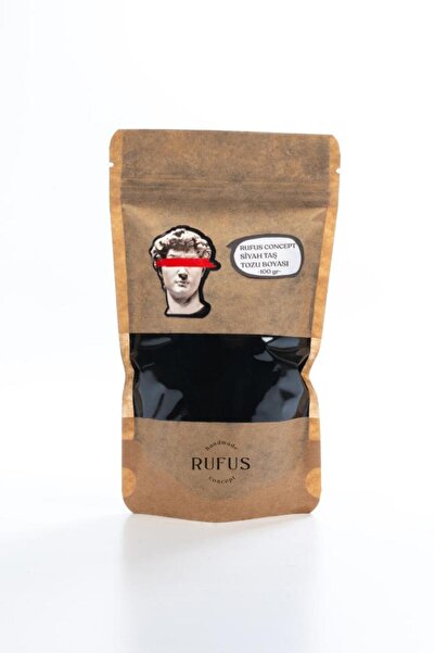 rufus concept Siyah Taş Tozu Boyası ( 100 gr )