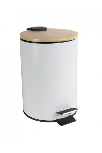 JOTTA Pedal bin 3L, white, Scandic