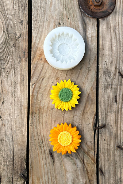 rufus concept Ayçiçeği Tekli Mum Kalıbı (SİLİKON) (1 ADET)