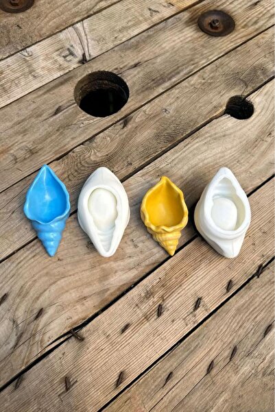 rufus concept Deniz Kabuğu Şekilli Kap Kalıp Seti (2 ADET KALIP) (SİLİKON)