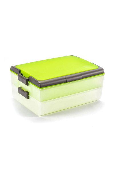 Domotti 2-tier cake box, green, Dolce