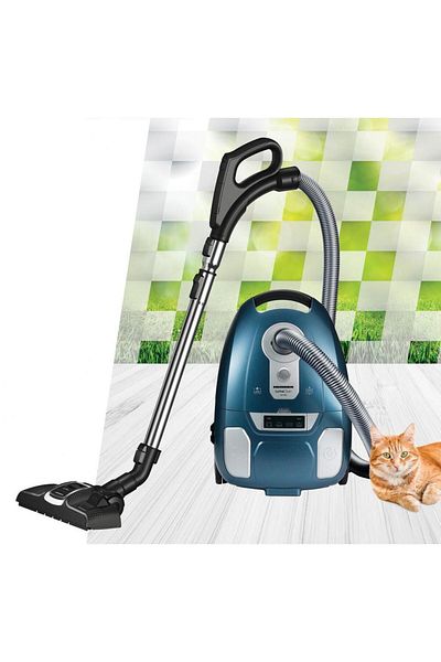 Heinner Aspirator cu sac Heinner HVC-MLED700BL, 700 W, Sac textil 3.5 l, Display LED