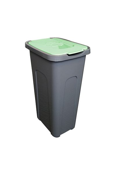 JOTTA 30L waste bin, green lid, Greg