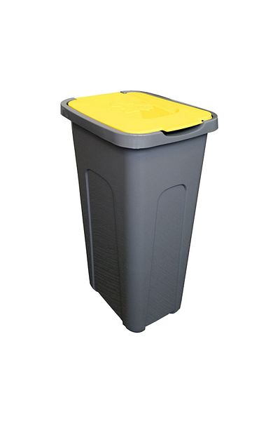 JOTTA 30L trash can, yellow lid, Greg