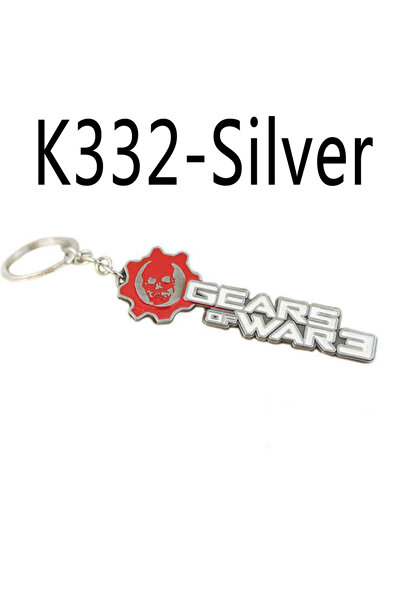 Choice سلسلة مفاتيح من الفضة K332 للبيع الساخن من لعبة Gears Of War، قلادة War Machine من الفولاذ المقاوم للصدأ، فرن تفاعل