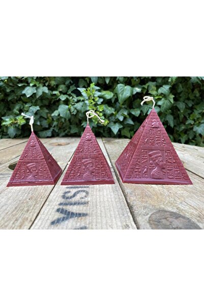 rufus concept 3 Adet Piramit Mum Kalıbı ( Silikon ) 1 Adet Set