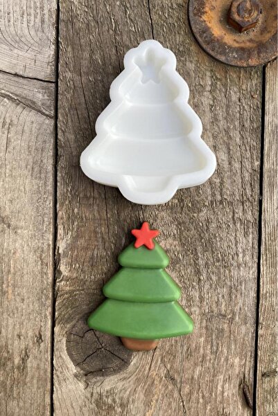 rufus concept Yılbaşı Çam ağacı Silikon Mum Kalıbı