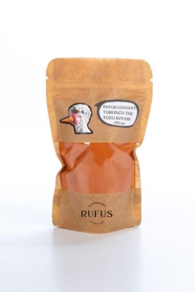 rufus concept Turuncu Taş Tozu Boyası ( 100 gr )