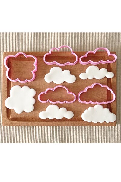 Hobist Beş Farklı Bulut Desenli Kurabiye Kalıpları