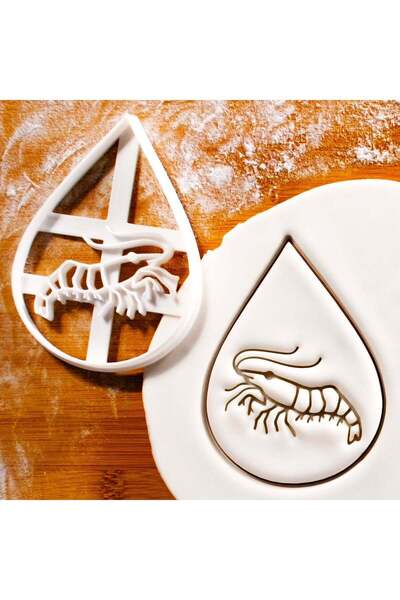 Hobist قالب كوكي الجمبري وقالب لب السكر