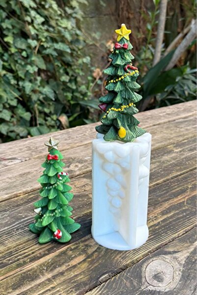 rufus concept Noel Ağacı Silikon Mum Kalıbı