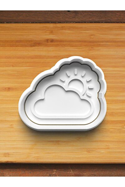 Hobist قالب بسكويت الهواء المشمس الغائم وقالب لب السكر باللون الأبيض