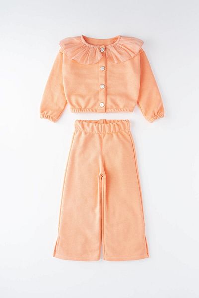 Banamio Camilla Glitter Tulle Scallop Cotton Collar Set for Baby Girl