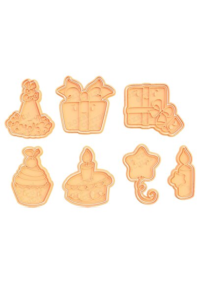 Hobist حزمة هدايا عيد الميلاد تحت عنوان شمعة الكيك 7 قوالب كوكي منقوشة مختلفة...