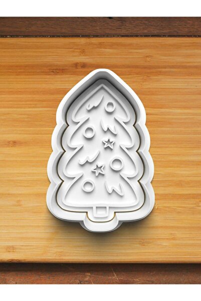 Hobist قالب كوكيز شجرة صنوبر عيد الميلاد المزخرف وقالب لب السكر