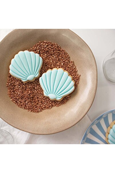 Hobist قالب كوكي صدف المحار وقالب لب السكر 8 سم