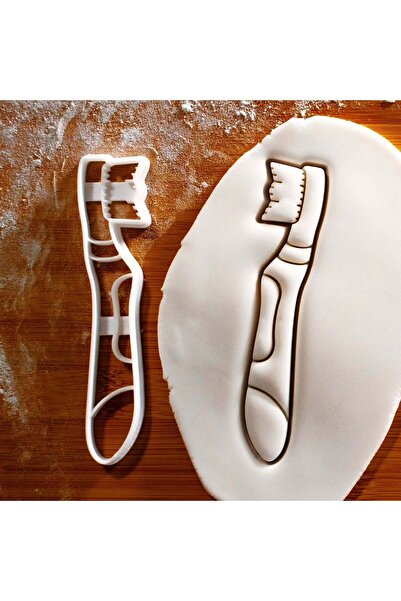 Hobist قالب كوكي لفرشاة الأسنان وقالب لب السكر