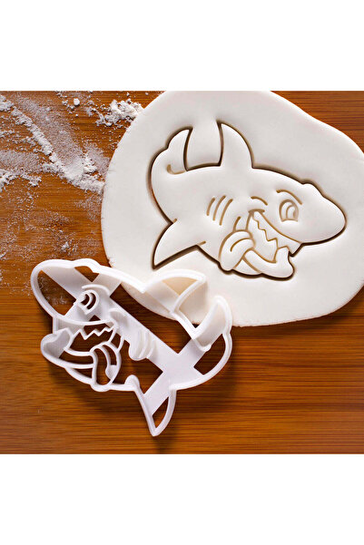 Hobist قالب بسكويت سمك القرش ميغالدون المشاغب وقالب لب السكر