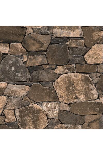 Natural Süper Kalite Silinebilir Taş Desen Duvar Kağıdı 5,3 M²