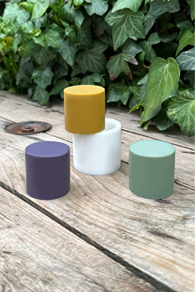 rufus concept Silindir 3d Mum Kalıbı 4x4x4 ( Silikon ) 1 Adet