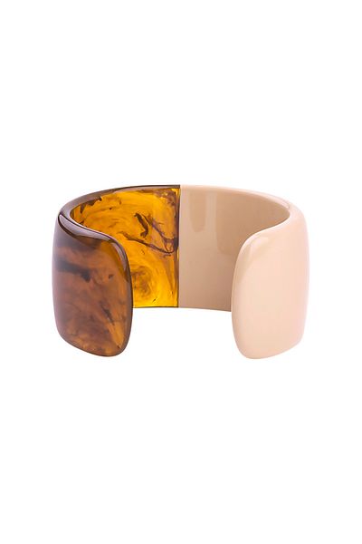 Choice brown Vintage Resin Cuff Bracelet Bangles for Women Colorful Acrylic Wide Open Bracelet Charms Femal