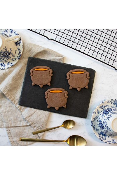 Hobist قالب كوكي مرجل ساحرة للهالوين وقالب لب السكر