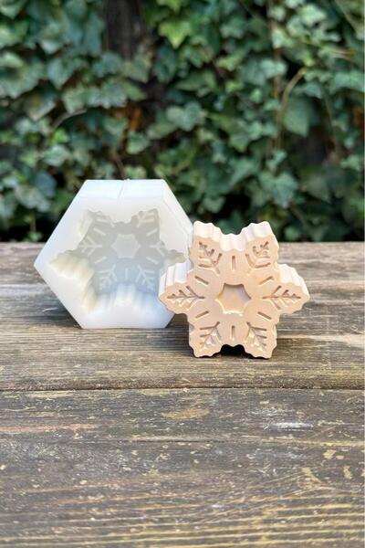 rufus concept Kar Tanesi Silikon Mum Kalıbı