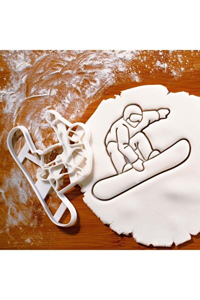 Hobist قالب كوكيز لراكبي التزلج على الجليد وقالب لب السكر