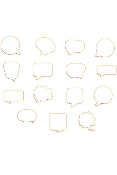 Hobist بالونات الكلام، قالب كوكي مع 15 بالونة كلام مختلفة وقالب لب السكر