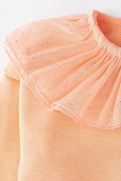Banamio Camilla Glitter Tulle Scallop Cotton Collar Set for Baby Girl