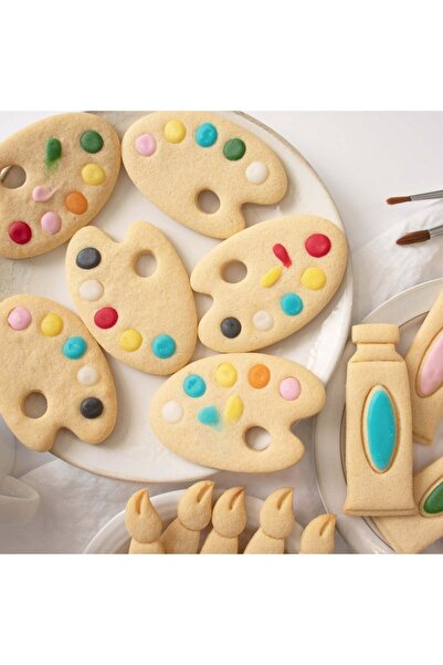 Hobist Resim Boya Paleti Kurabiye Kalıbı Ve Şeker Hamuru Kalıbı