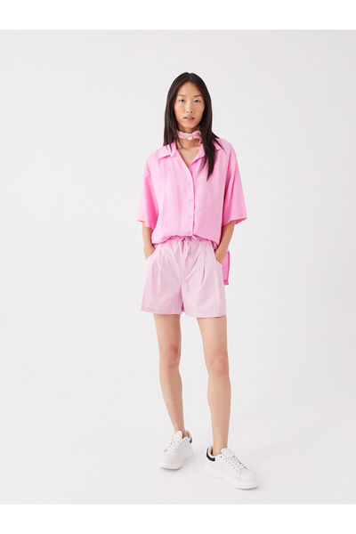 LC Waikiki LCW شورت نسائي كاجوال بخصر مطاطي وقصة مريحة