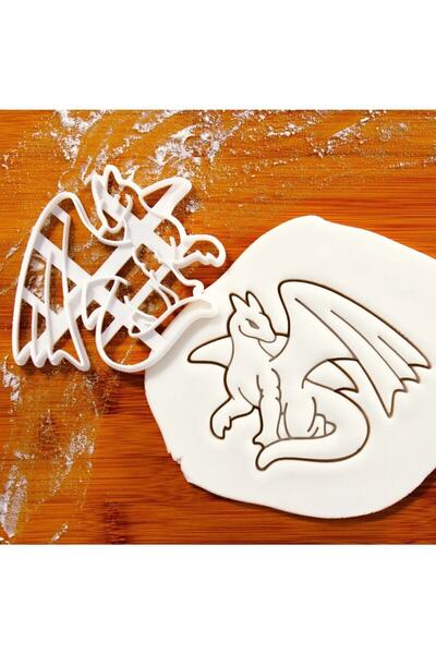 Hobist قالب كوكي التنين - قالب لب السكر ولب اللعب