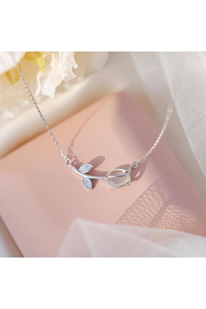 Choice AY 5659101 Fashion Tulip Drop Pendant Necklace for Women Luxury Shiny ...