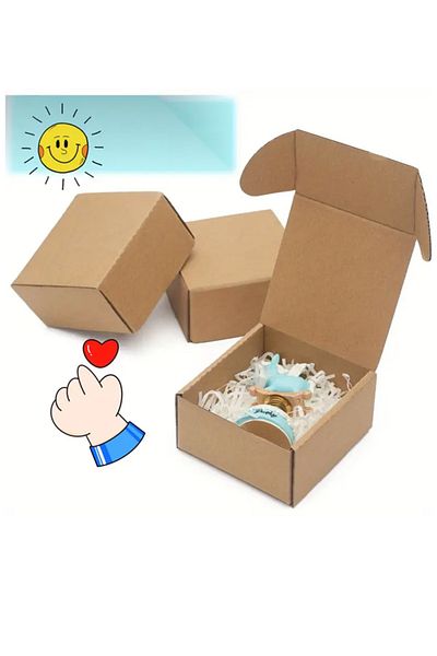 OLİ Art E-Commerce Box 13X13X8 - 25 Pieces Corrugated Box Shipping Box 25 Pieces