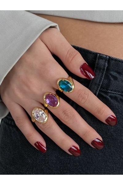 h&b design jewel Kristal Taşlı Vintage Yüzük