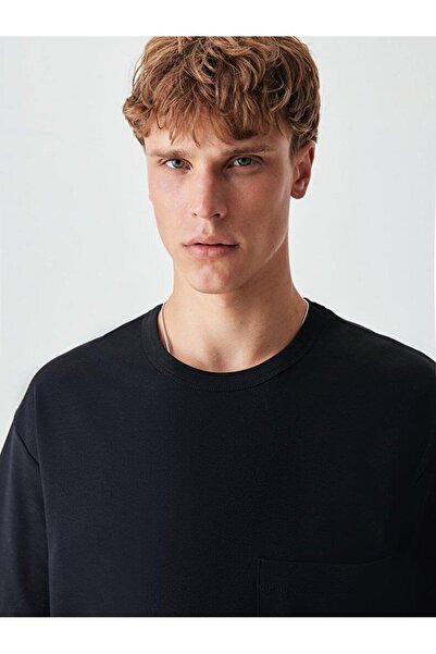 Ltb Χαλαρό μαύρο μπλουζάκι