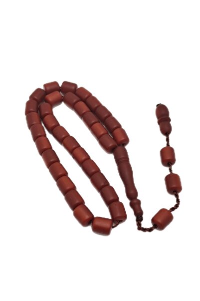 Han Ticarethane Capsule Cut Orange German Fiber Rosary