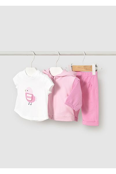MAYORAL Pink T-Shirt Sweatpants Suit Baby Girl Newborn Child