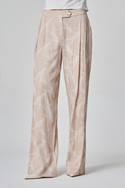 UTOPIAN Çift Pileli Geniş Paça Pantolon