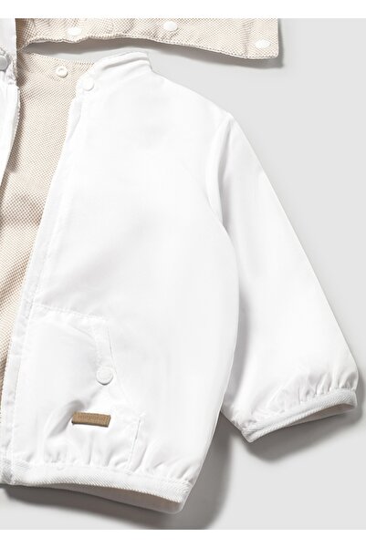 MAYORAL Newborn Baby Boy Child Windbreaker-Dual Face Coat White